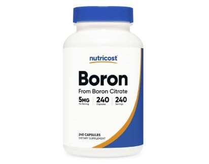 Boron 5 mg Nutricost – Salud ósea
