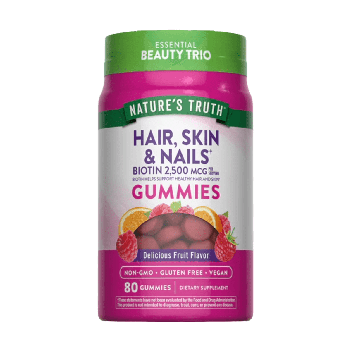 Gomitas con biotina (cabello, piel y uñas) 80 gomitas Natural Truth