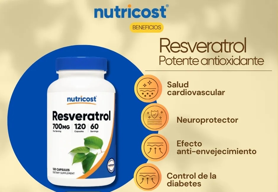 Resveratrol 700 mg Nutricost: Beneficios, Usos, Contraindicaciones y Guía Completa