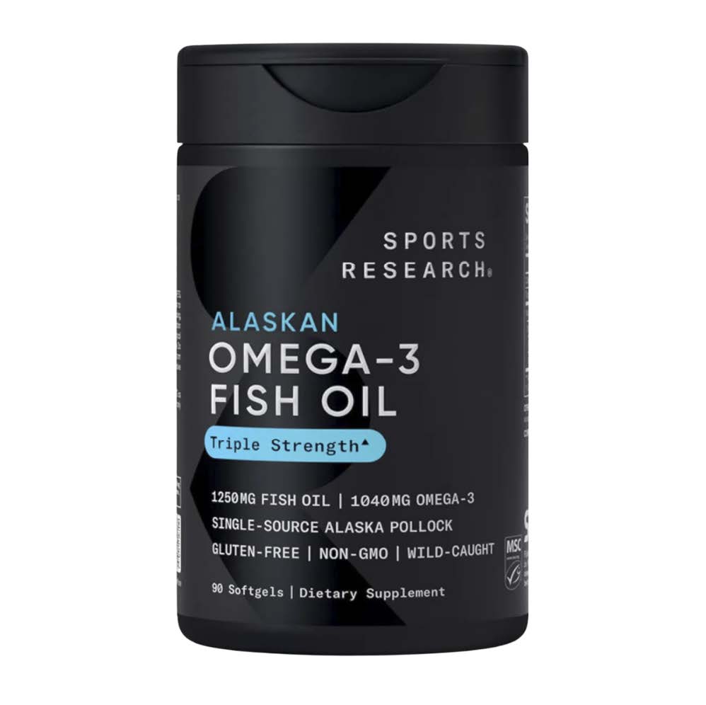 Omega 3 Fish Oil Alaskan 1250mg / 90 cápsulas blandas - Sports Research