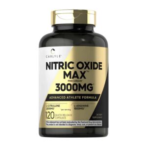 Óxido Nítrico Max 3000mg (L-citrulina + L-arginina) 120 cápsulas - Carlyle