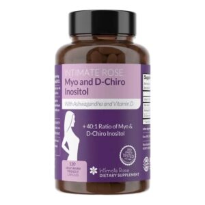 Myo and D-Chiro Inositol + Ashwagandha + Vitamina D / 120 cápsulas veganas - Intimate Rose